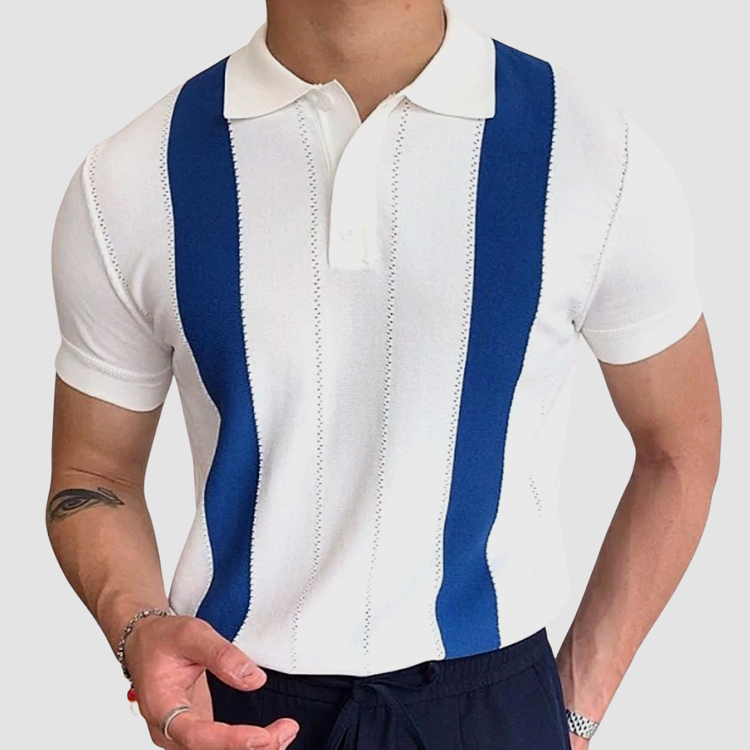 Polo da Uomo | Design Slim & Stile Estivo in Cotone | Elegante per Affari