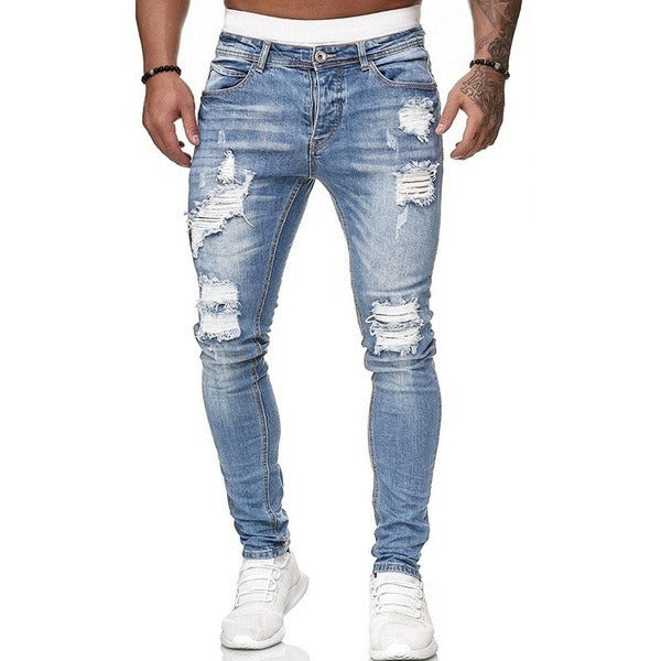 Jeans Skinny da Uomo | Stretch & Lavaggio Leggero | Denim Confortevole | Primavera & Autunno
