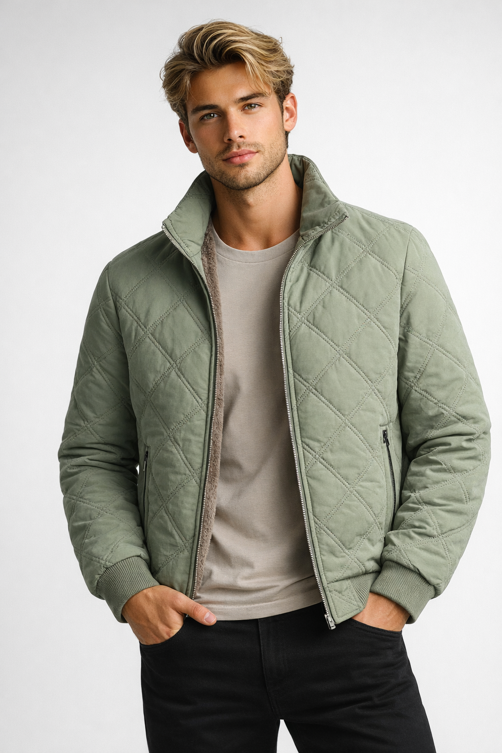 Giacca Uomo | Classico | Collo Alto | Inverno