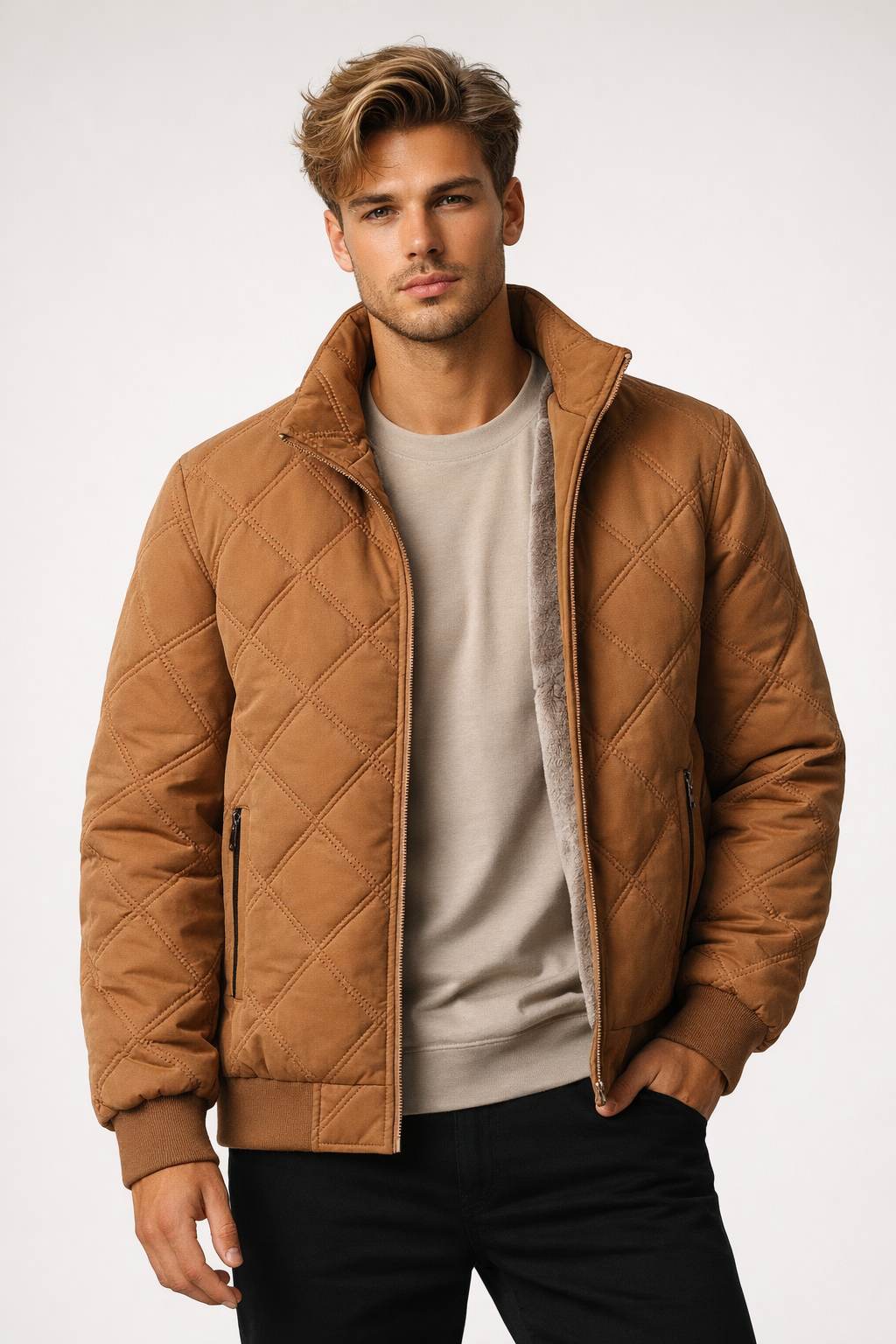 Giacca Uomo | Classico | Collo Alto | Inverno