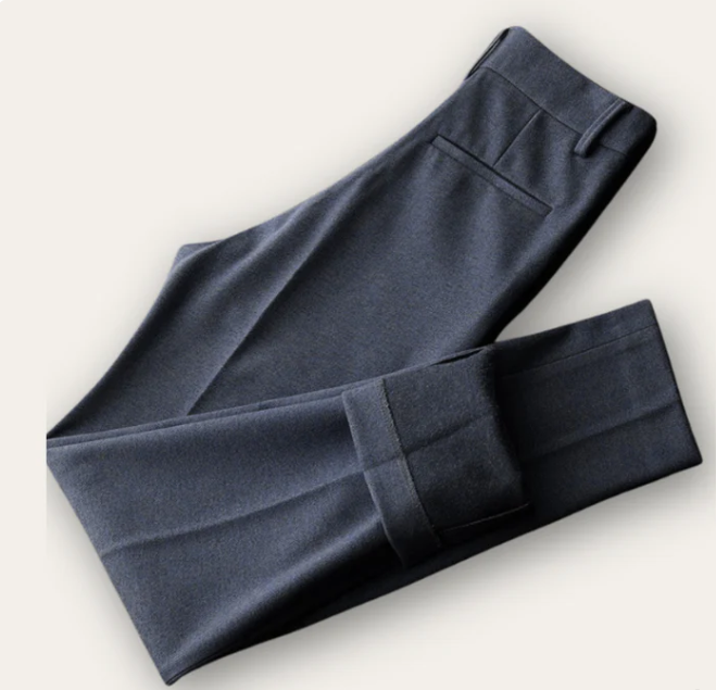 Pantaloni Comfort Uomo | Premium Poliestere-Cotone | Vestibilità Moderna | Stile Casual