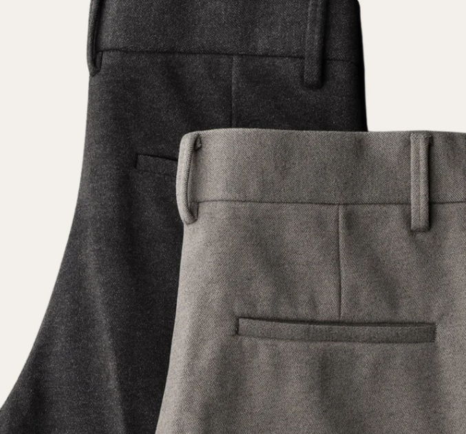 Pantaloni Comfort Uomo | Premium Poliestere-Cotone | Vestibilità Moderna | Stile Casual