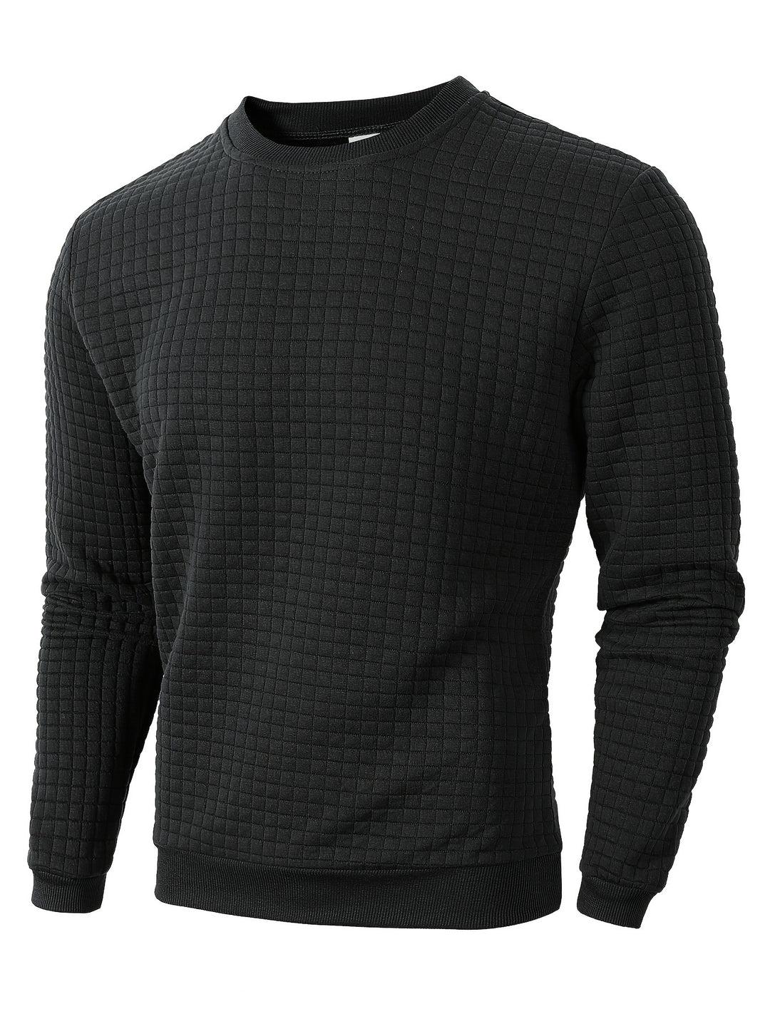 Maglione da uomo | Morbida trama a nido d'ape | Girocollo | Vestibilità regolare | Poliestere