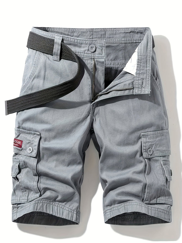 Shorts Cargo da Uomo | Design Classico | Multi-Tasche | Vita con Coulisse | Cotone per l'Estate All'Aperto