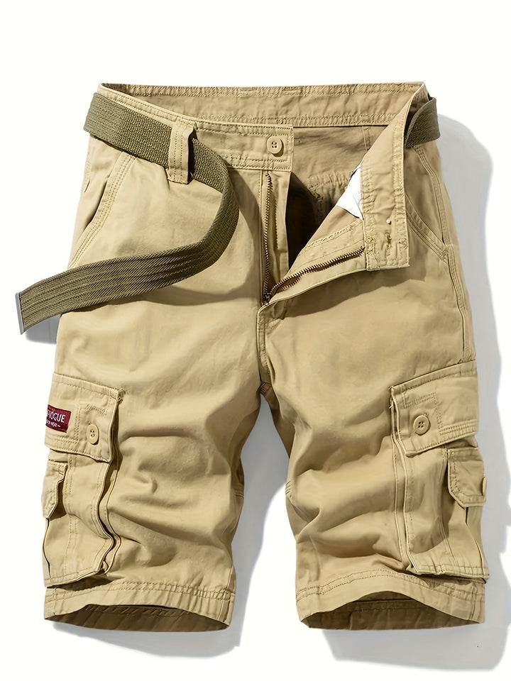 Shorts Cargo da Uomo | Design Classico | Multi-Tasche | Vita con Coulisse | Cotone per l'Estate All'Aperto