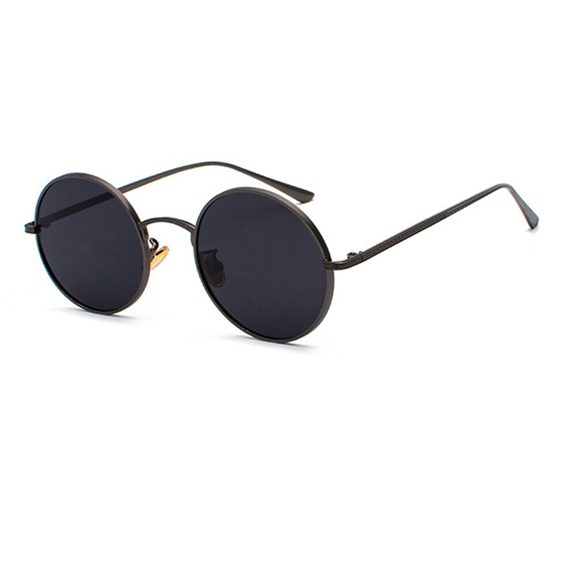 Occhiali da sole Uomo | Montatura Metallica Rotonda | Look Vintage Retro | Design Classico