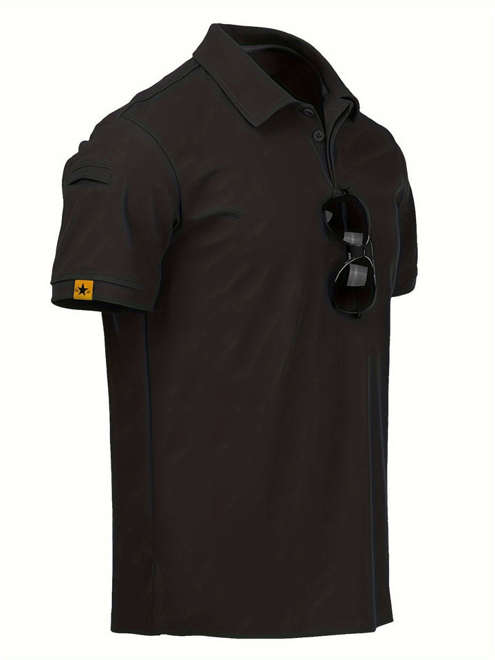 Polo Tattico da Uomo | Traspirante & Leggero | Collo: Polo | Attività Estive