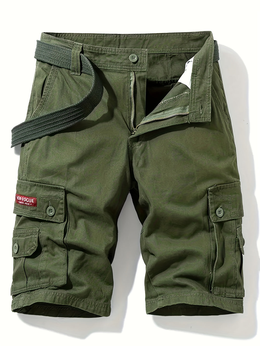 Shorts Cargo da Uomo | Design Classico | Multi-Tasche | Vita con Coulisse | Cotone per l'Estate All'Aperto