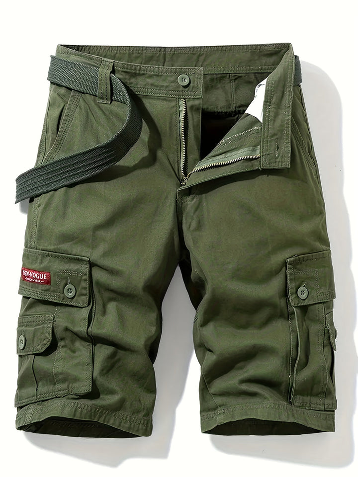Shorts Cargo da Uomo | Design Classico | Multi-Tasche | Vita con Coulisse | Cotone per l'Estate All'Aperto