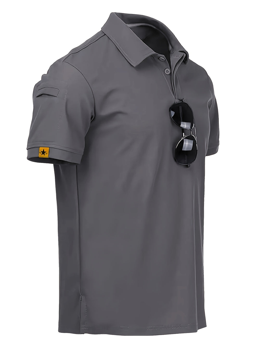 Polo Tattico da Uomo | Traspirante & Leggero | Collo: Polo | Attività Estive