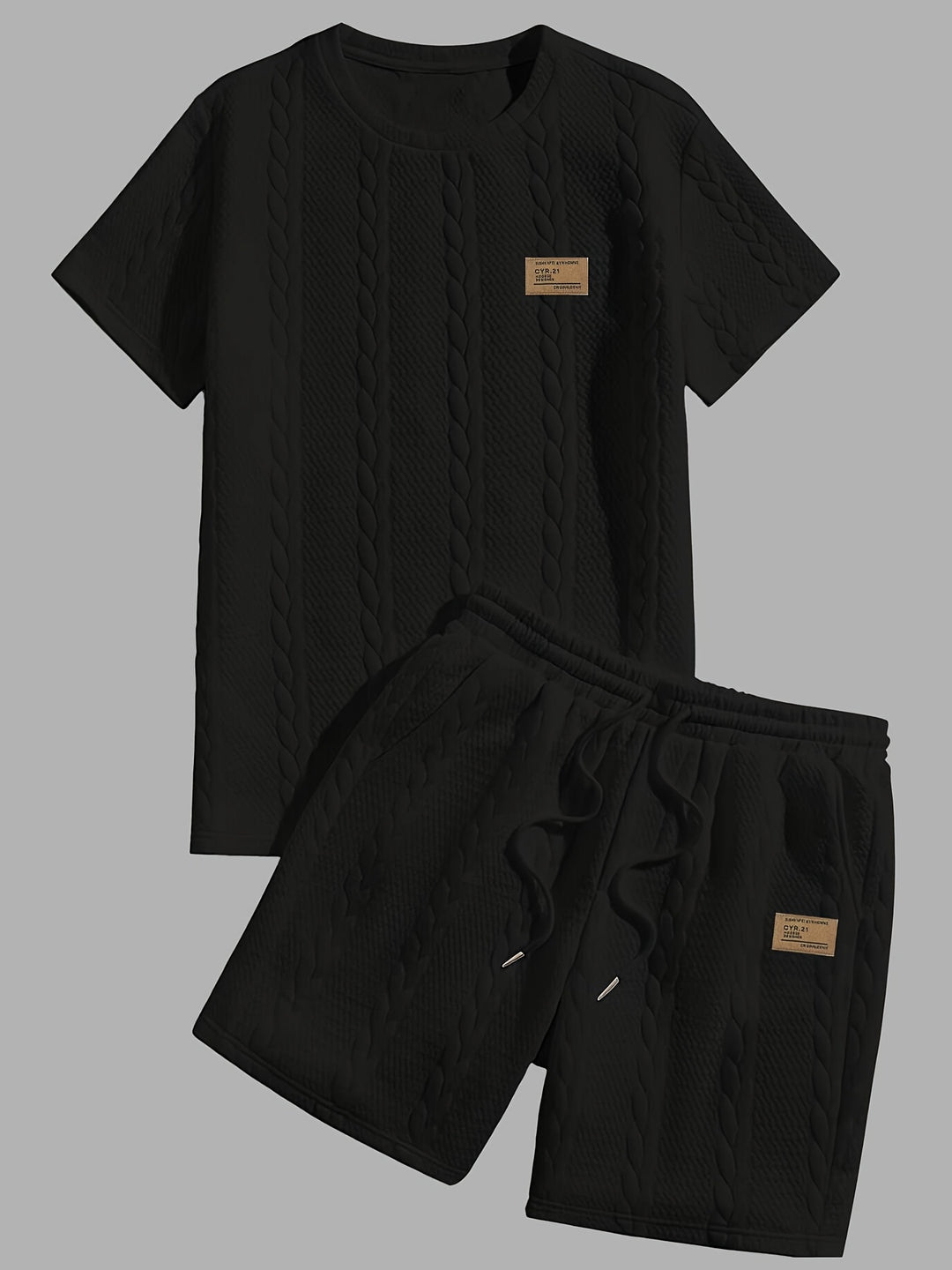 Set estivo uomo | T-Shirt e Pantaloni Corti | Confortevole & Casual | Design classico