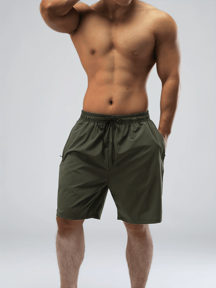 Costume da bagno da uomo | Monocromatico & Asciugatura Rapida | Fit Mid-Stretch | Poliestere