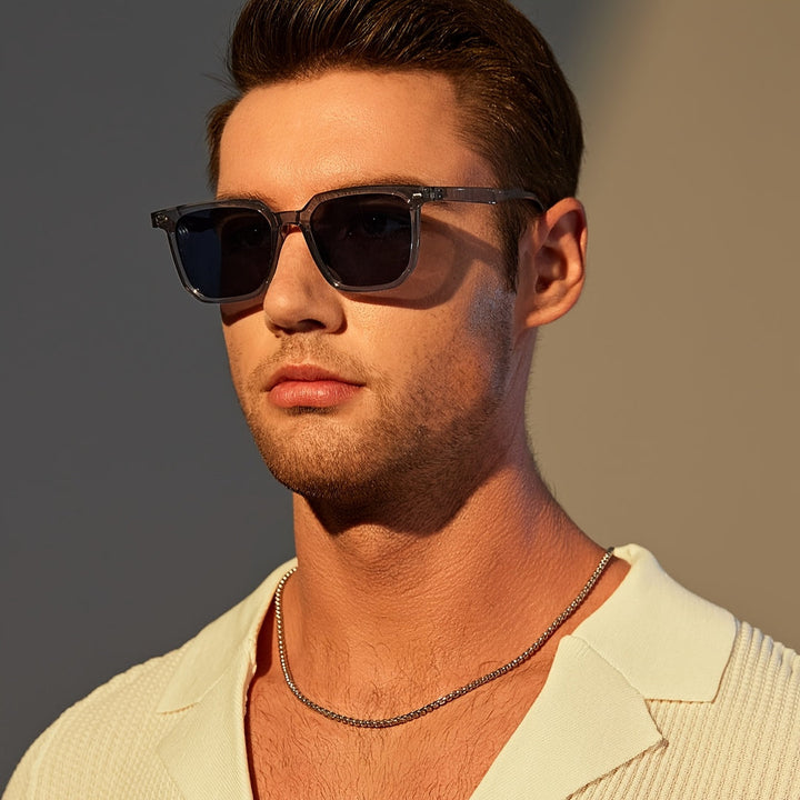 Occhiali da sole da uomo | Montatura quadrata vintage | Sostenibili e leggeri | Eyewear casual