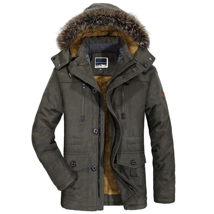 Parka Uomo Invernale | Cappuccio Pelliccia Sintetica Caldo