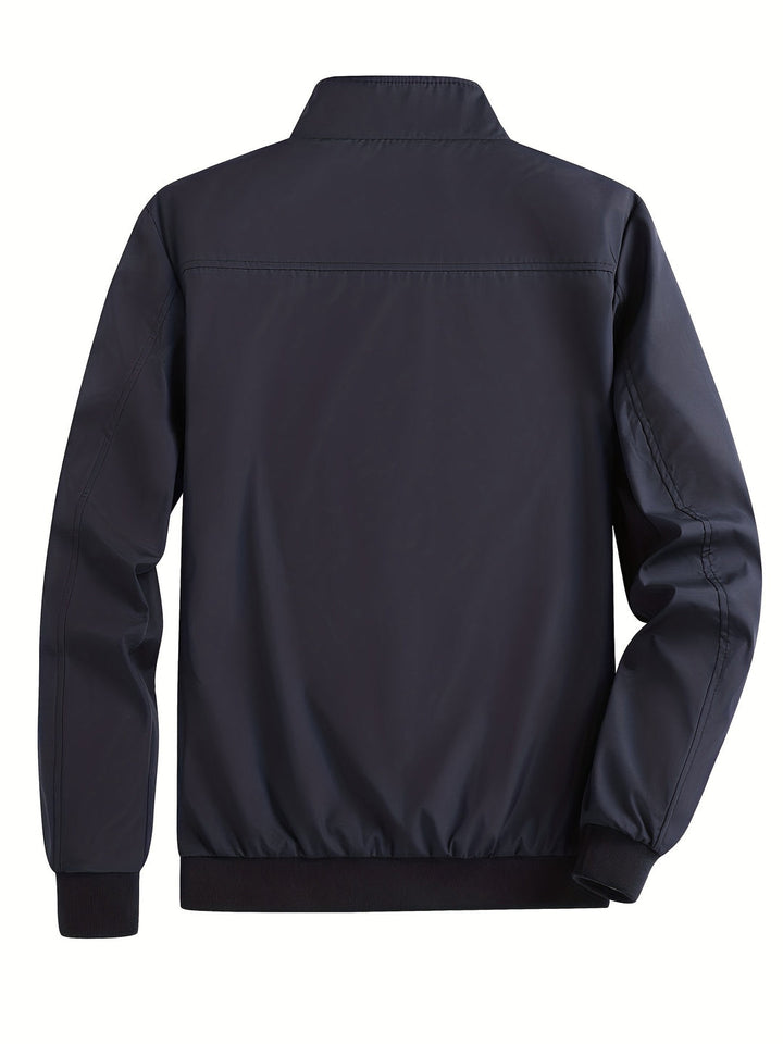 Giacca Leggera da Uomo | Antivento con Zip | Colletto Alto | Poliestere