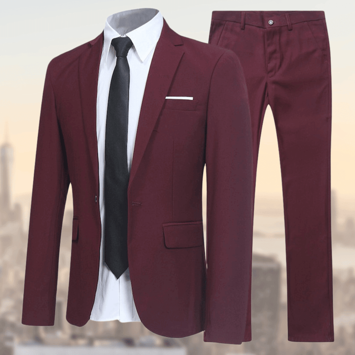 Completo da Uomo 2 Pezzi | Abito Slim Fit | Casual, Cerimonia & Business | Giacca + Pantalone