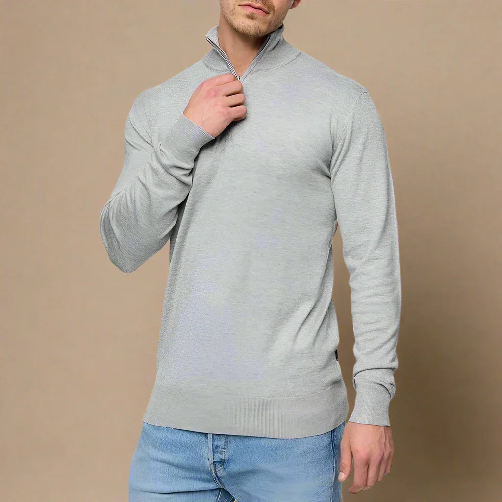 Maglione da uomo con zip | Casual | Maglieria invernale