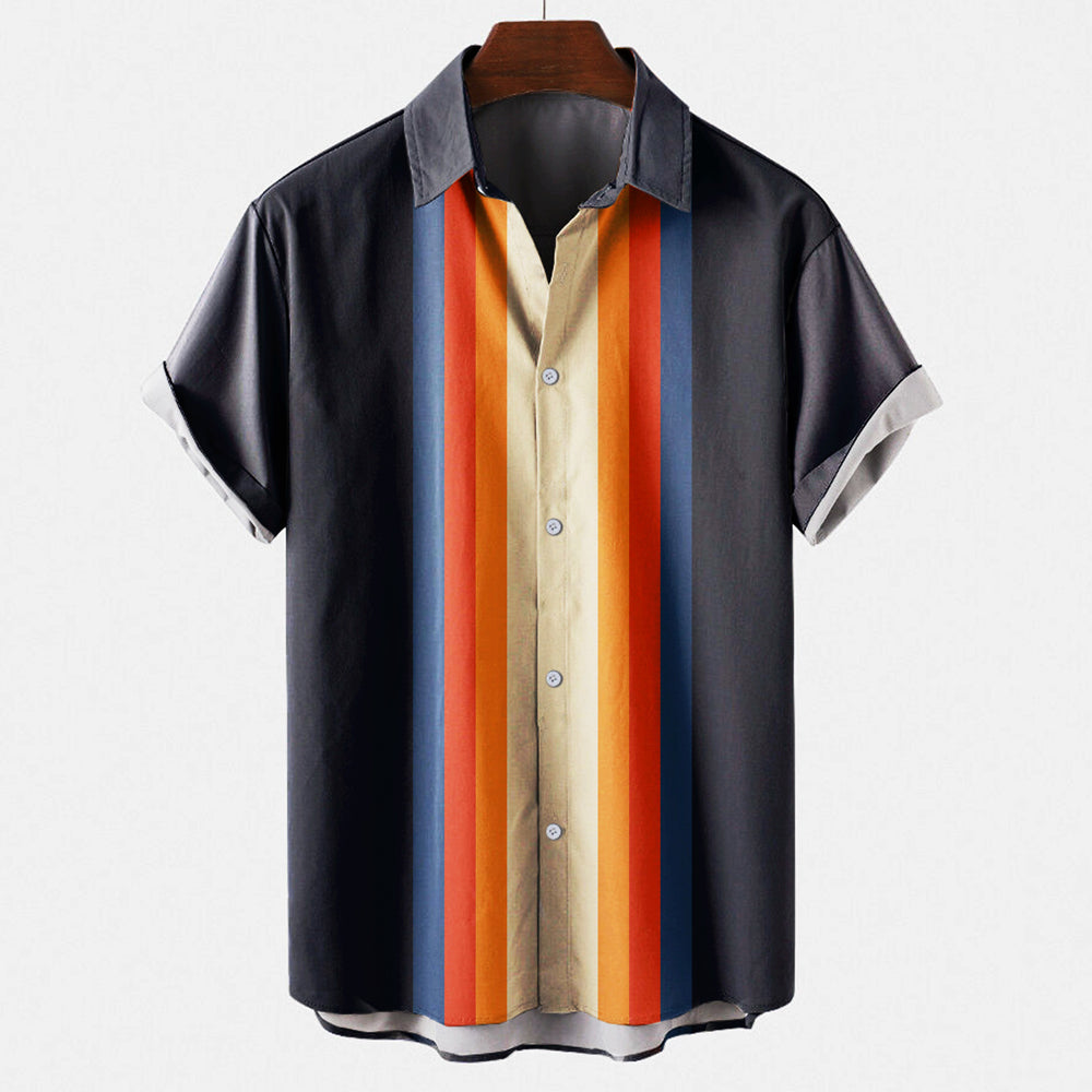 Camicia Retro da Uomo | Versatile & Confortevole | Casual & Chic | Stile Senza Tempo