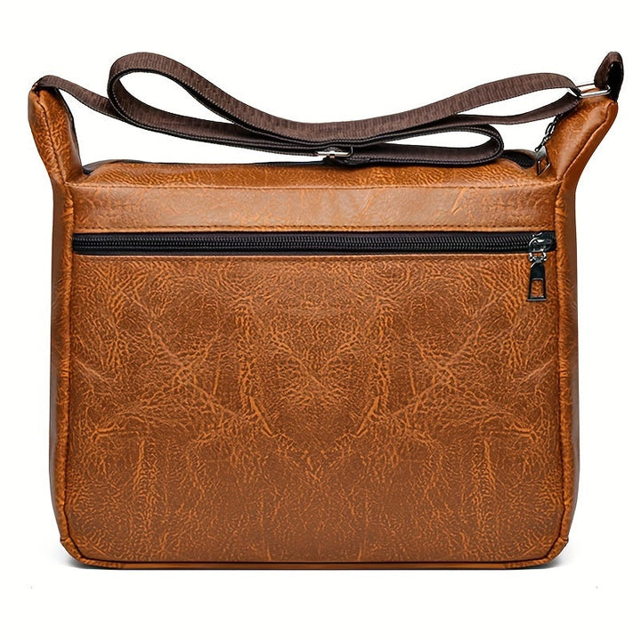 Borsa a Tracolla da Uomo | Pelle PU | Grande Capacità & Tracolla Regolabile | Design Casual