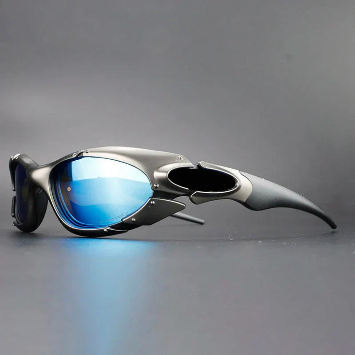 Occhiali da sole da uomo | Design aerodinamico & Polarizzati | Leggeri | Telaio in alluminio