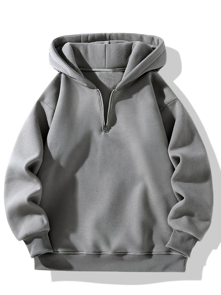 Hoodie da Uomo | Confortevole e Moderno | Design Morbido con Zip | Tessuto in Poliestere Caldo