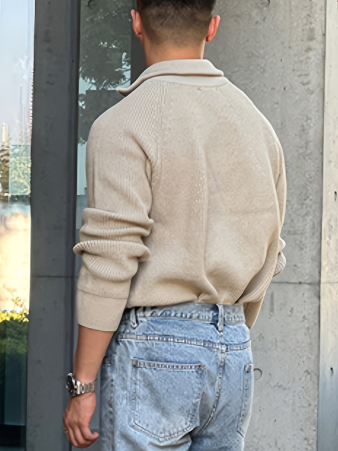 Maglione da Uomo Invernale | Maglia Spessa con Mezza Zip | Pullover Elegante e Casual | Poliestere