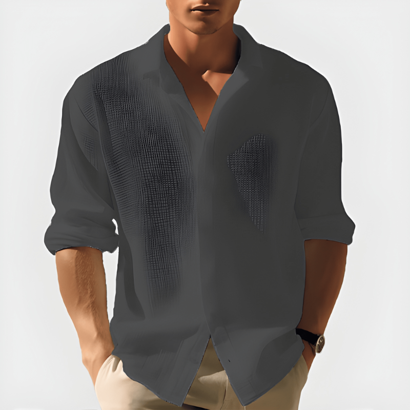 Camicie Uomo | Maniche Lunghe | Design Classico con Colletto Revers