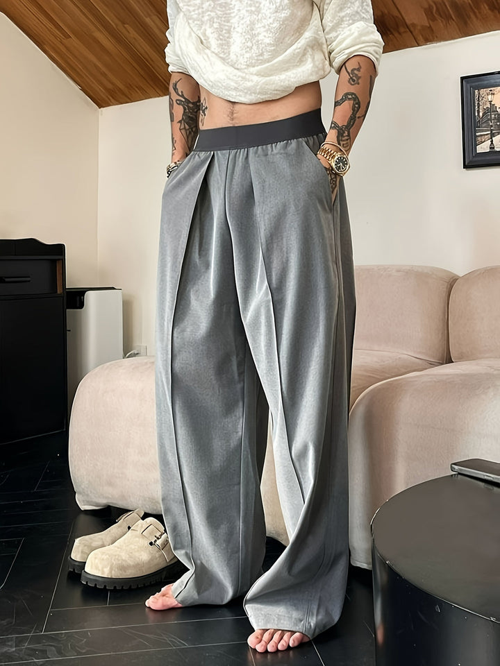 Pantaloni da Uomo | Vestibilità Relax | Vita Elastico | Colori a Contrasto