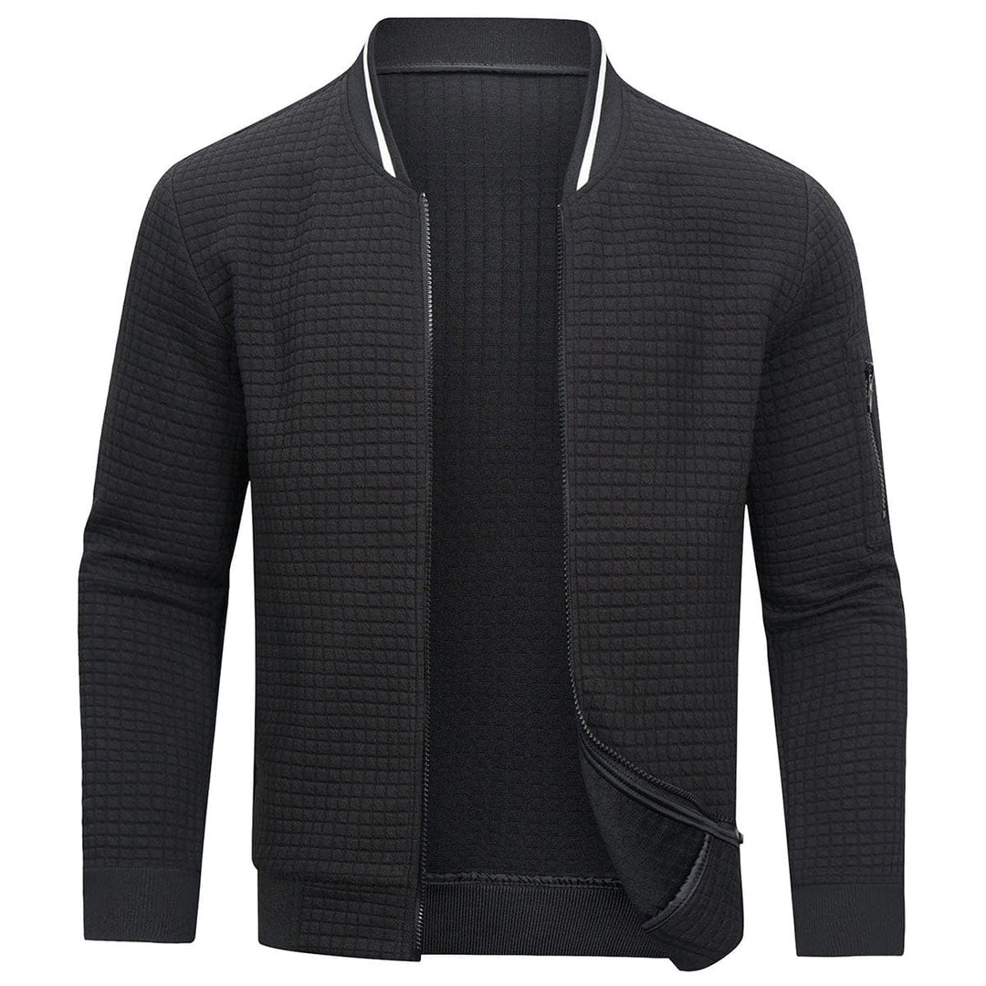 Giacca con Zip da Uomo | Felpa Outdoor Calda | Sportiva & Comoda | Colletto Baseball