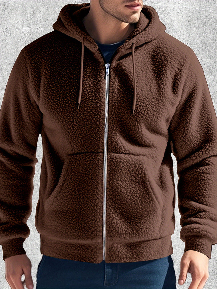 Hoodie da Uomo | Fleece Peluche | Caldo e Confortevole