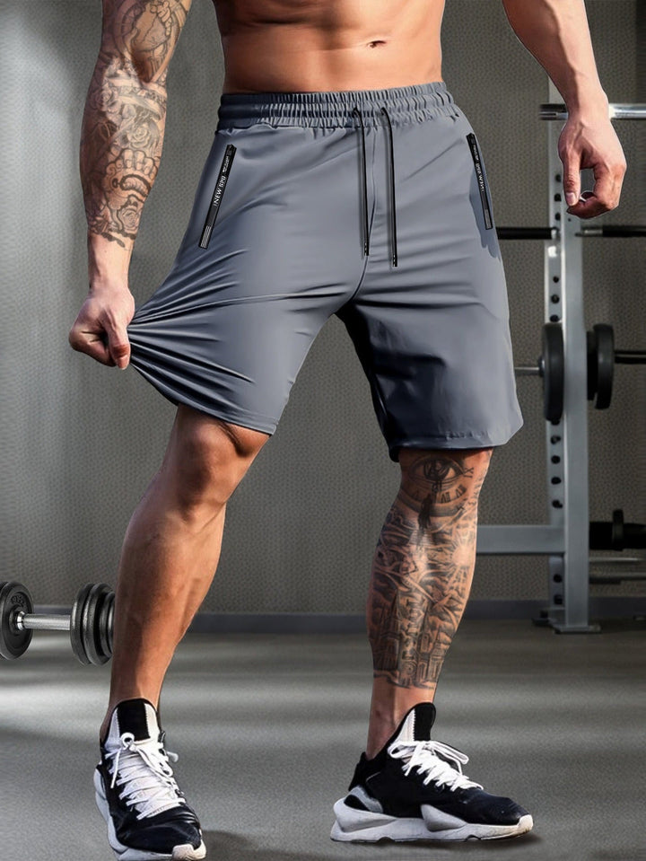 Shorts da Uomo Asciugatura Rapida | Leggeri & Traspiranti | Zip e Corda di Stringa | Estate