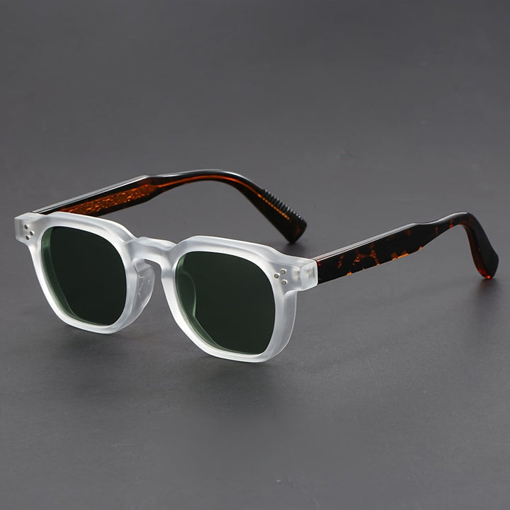 Occhiali da Sole Uomo | Poligonale | Montatura Completa | Stile Retro Boho