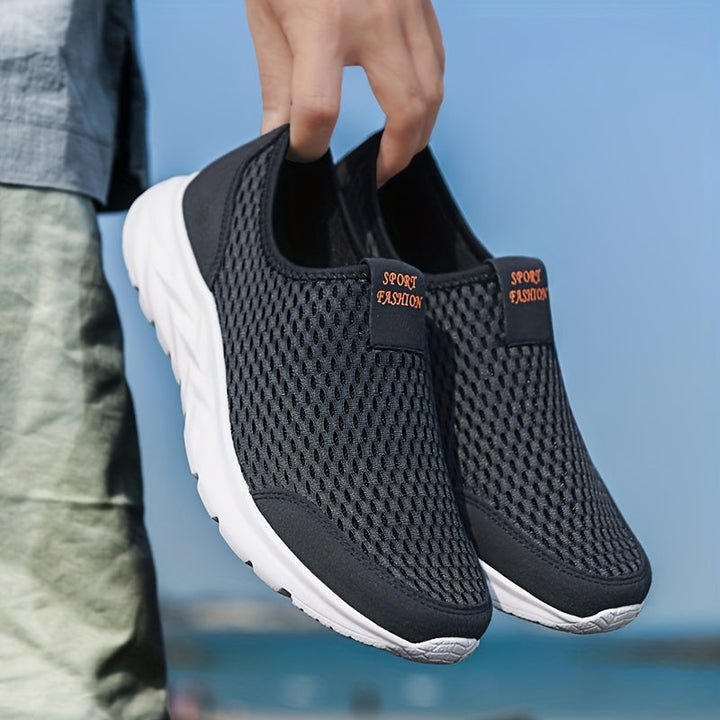 Sneakers Slip-on da Uomo | Mesh Traspirante | Scarpe da Passeggio Confortevoli | Scarpe Sportive Leggere