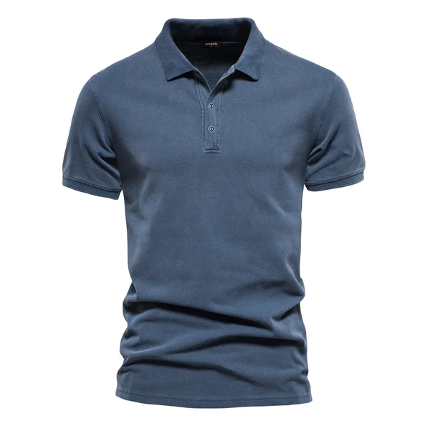 Polo da Uomo | Cotone Traspirante | Casual & Golf | Colore Unito | Manica Corta