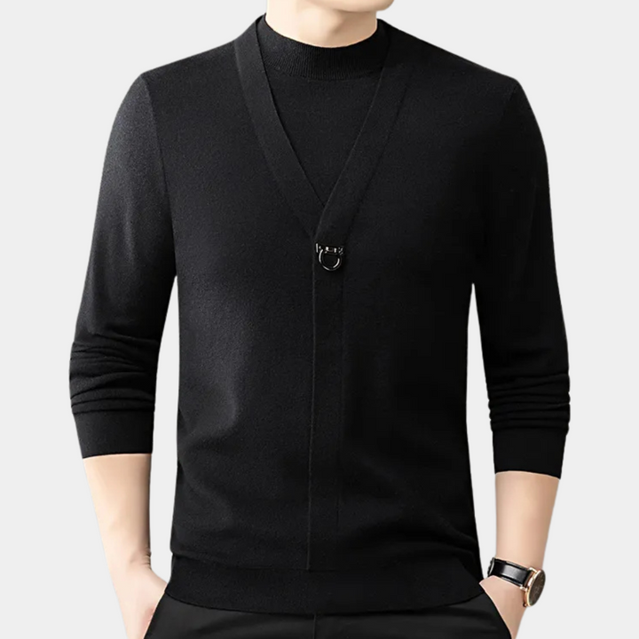 Maglione da uomo in maglia | Maniche lunghe calde | Casual e versatile