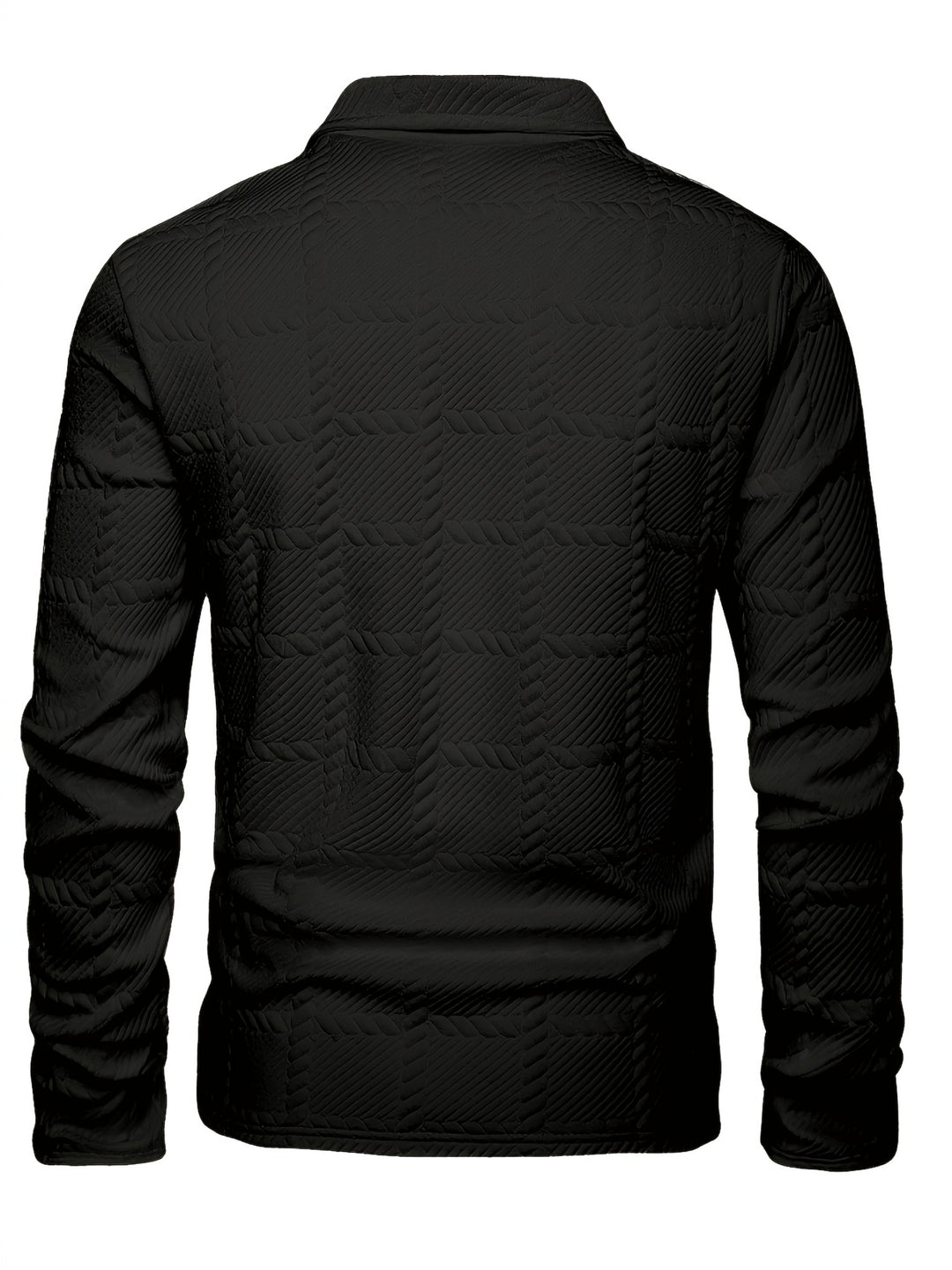 Polo da Uomo | Jacquard Lavorato a Maglia | Elegante & Casual | Primavera & Autunno