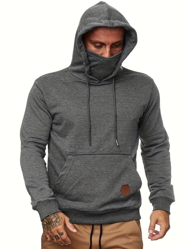 Hoodie da Uomo | Sportivo & Elegante | Design Geometrico | Pratica Tasca a Kanga