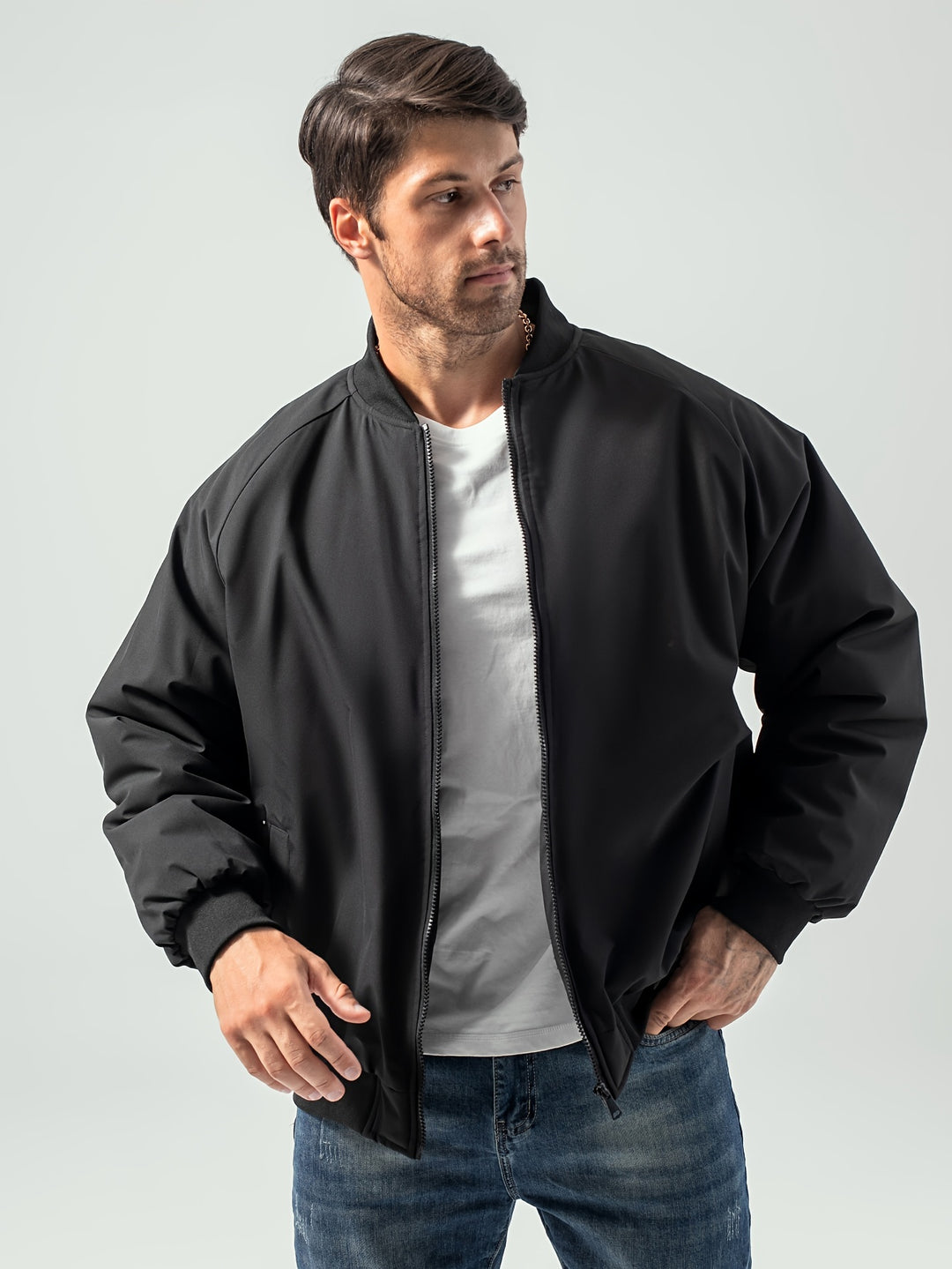 Giacca Leggera da Uomo | Casual & Sportiva | Collo alla Baseball Versatile