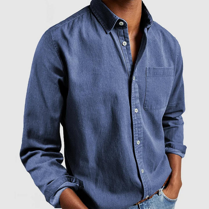 Camicia Uomo Loose Fit | Leggera & Traspirante | Cotone Lino