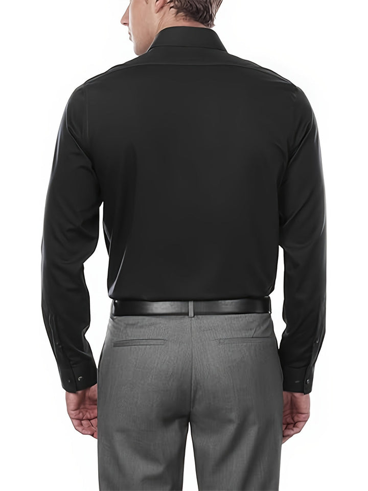 Camicia da Uomo | Classica & Formale | Colore Unito | Miscela di Cotone e Poliestere