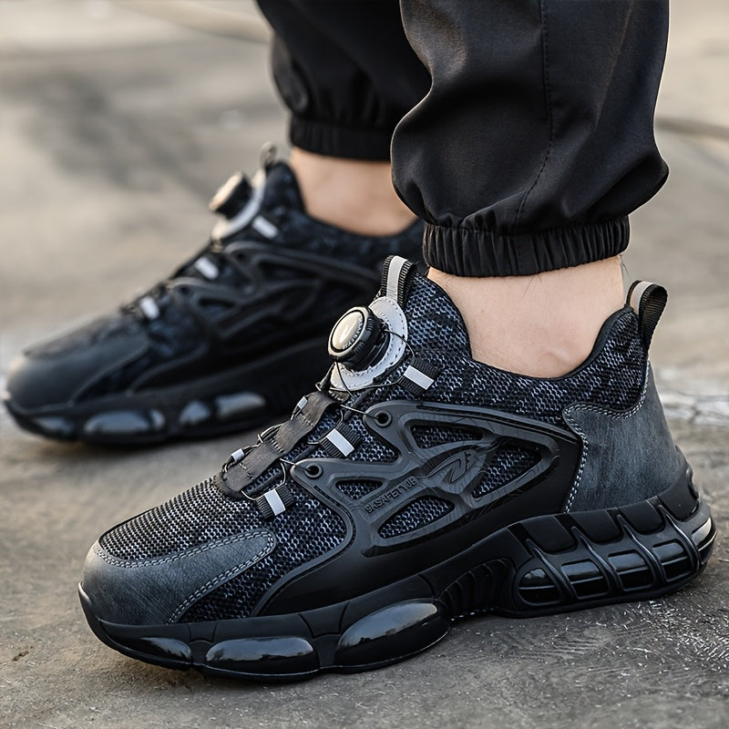 Scarpe di Sicurezza per Uomo | Punta in Acciaio & Protezione Antiperforazione | Traspirante & Antiscivolo | Suola in TPU