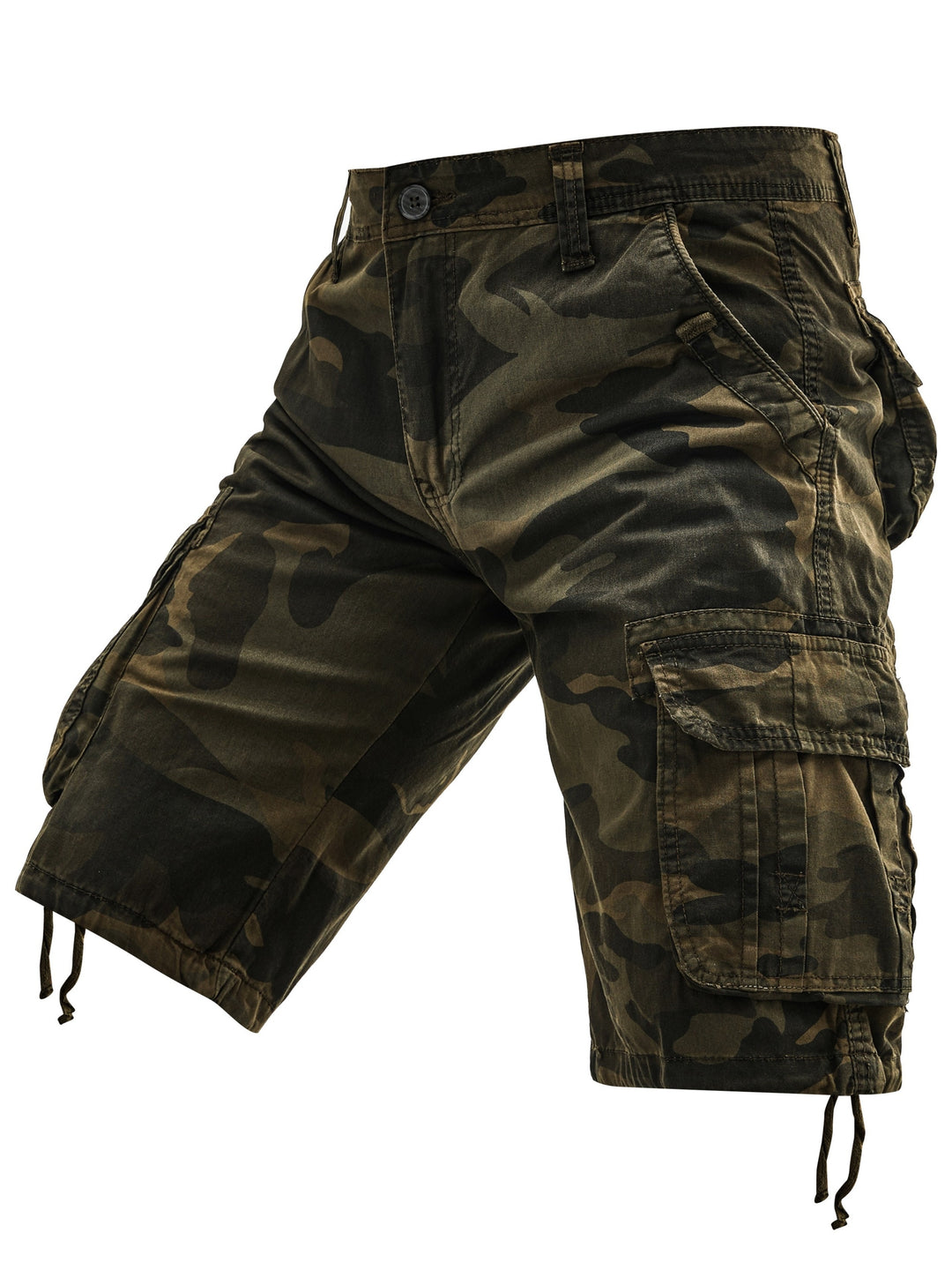 Pantaloni Cargo da Uomo | Camo e Molteplici Tasche | Cotone Leggero | Stile Street e Outdoor Estivo