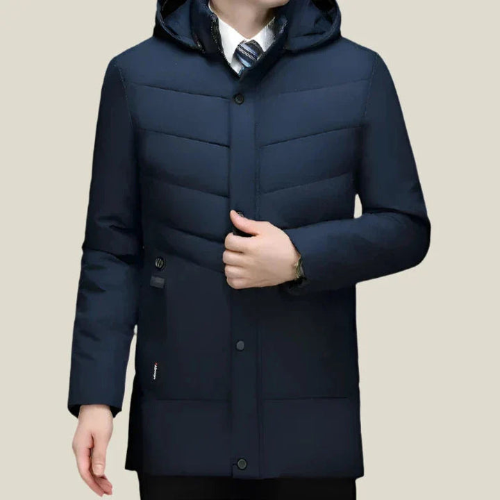 Parka Invernale Uomo | Giacca Antivento con Cappuccio