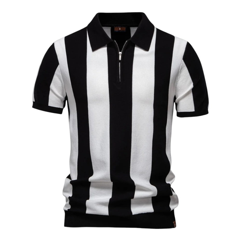 Polo da Uomo | Modello Classico | Design Striato Unico | Casual & Elegante
