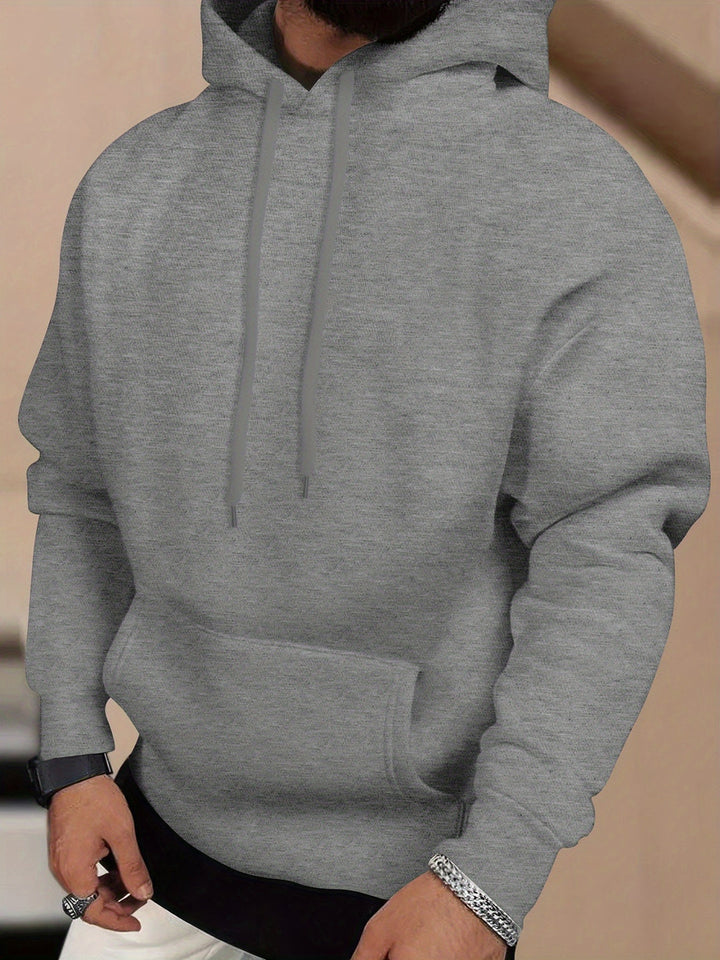 Felpa con Cappuccio da Uomo | Morbida & Confortevole | Vestibilità Larga | Design con Spalle Cadenti