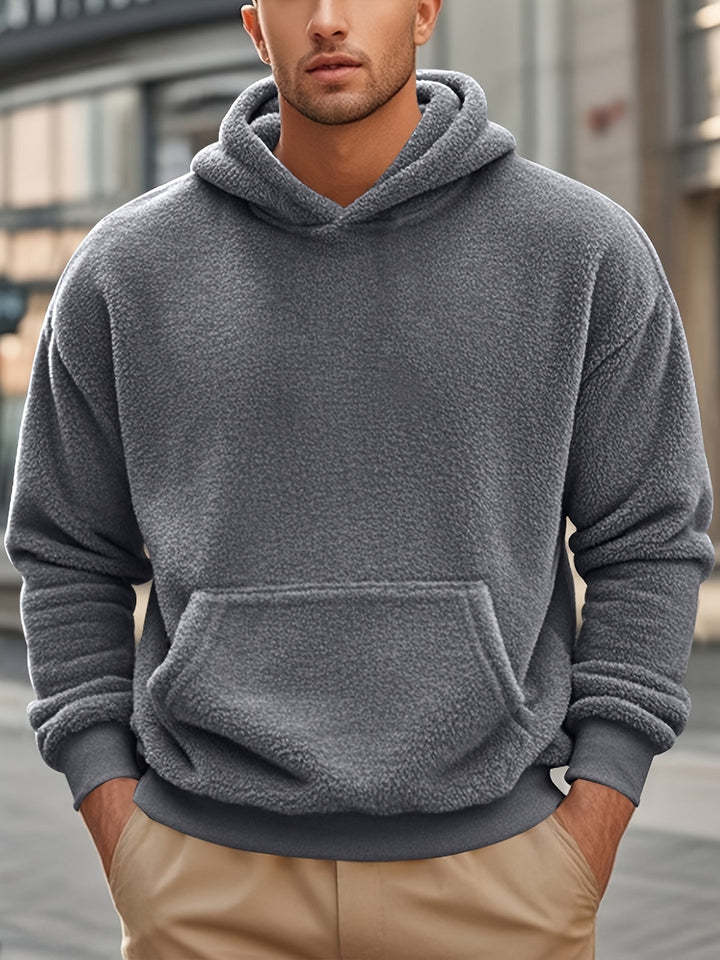 Hoodie da Uomo | Morbido Fleece | Tasca a Canguro | Impermeabile per l'Inverno