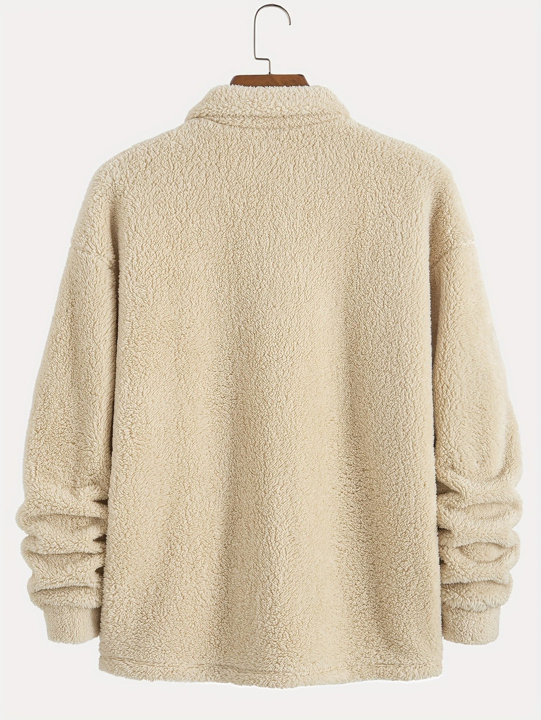 Maglione da Uomo | Stile Invernale | Pile & Peluche | Colletto Polo | Maniche Lunghe