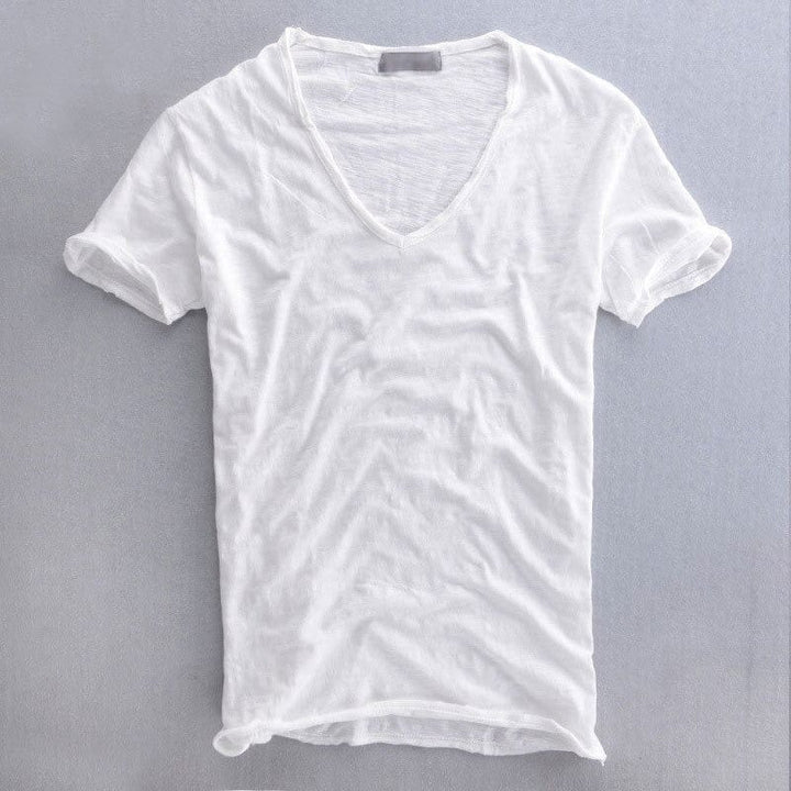 T-shirt da Uomo | Morbido & Raffinato | Tessuto Confortevole & Collo Elegante | Per Ogni Giorno