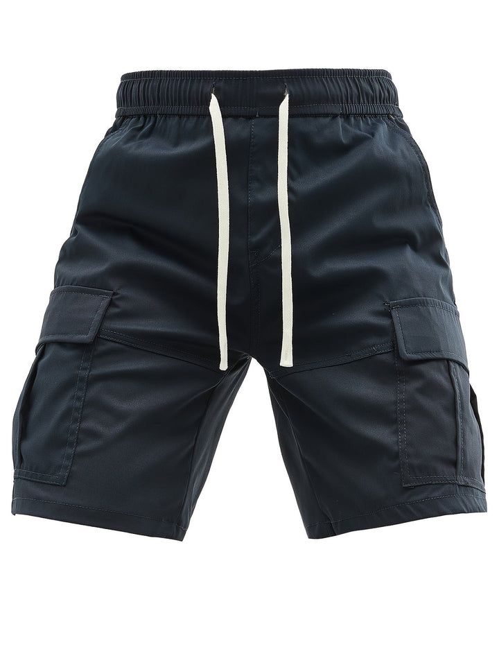 Pantaloni Cargoshort Uomo | Comodi & Ampia Vestibilità | Fascia in Vita Elastico | Estate Outdoor