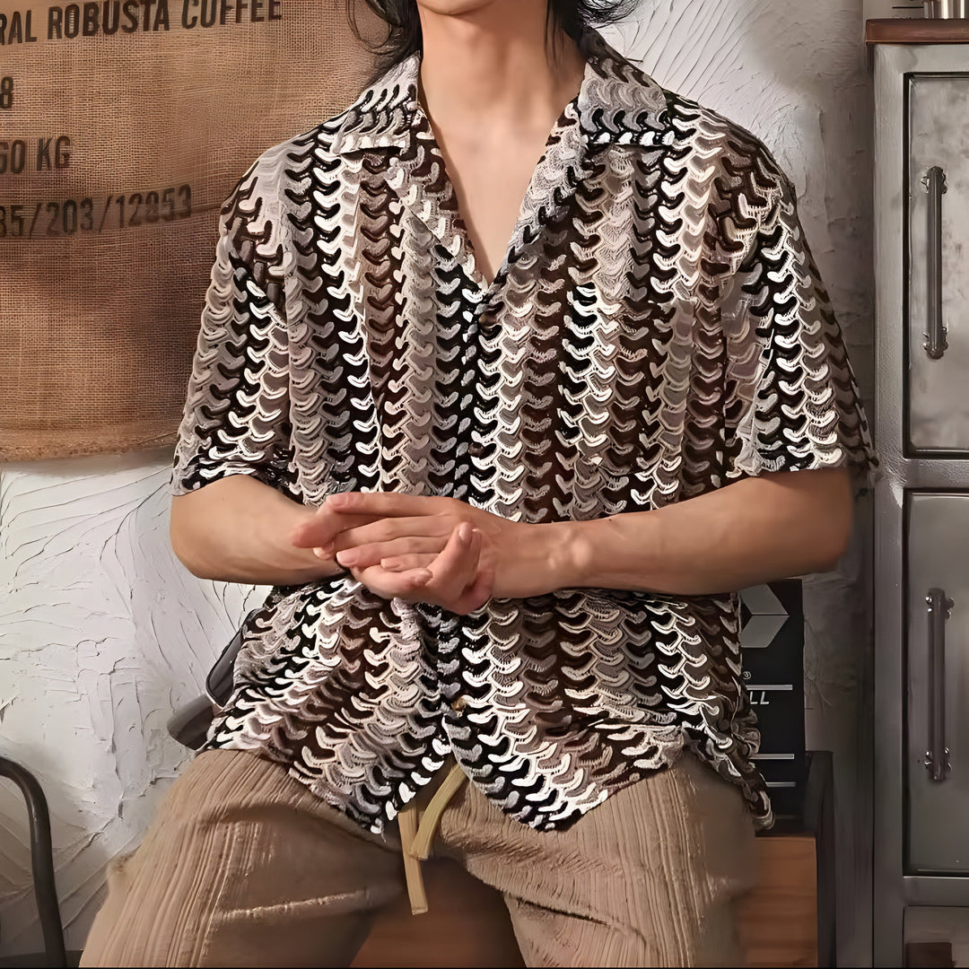 Maglietta da Uomo in Maglia | Elegante & Leggera | Design Estivo Classico